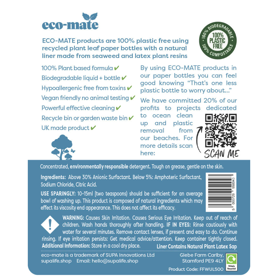 Fragrance Free Washing Up Liquid