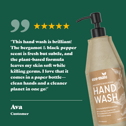 Bergamot & Black Pepper Handwash REFILL (without metal pump)