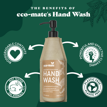 Bergamot & Black Pepper Handwash REFILL (without metal pump)