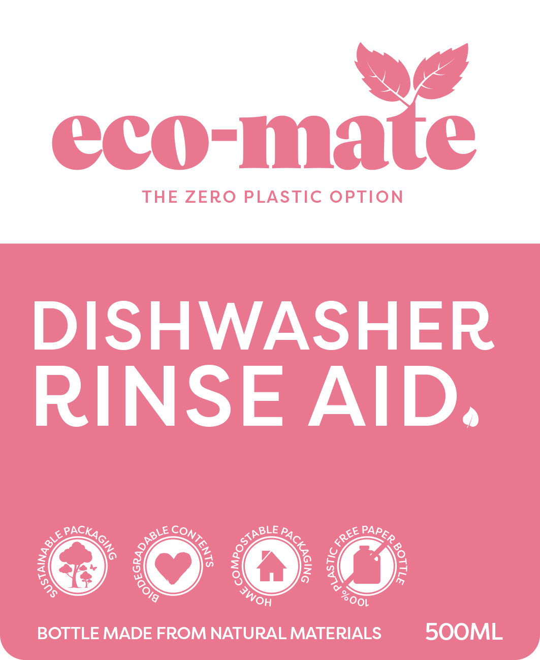 Eco Dishwasher Rinse Aid